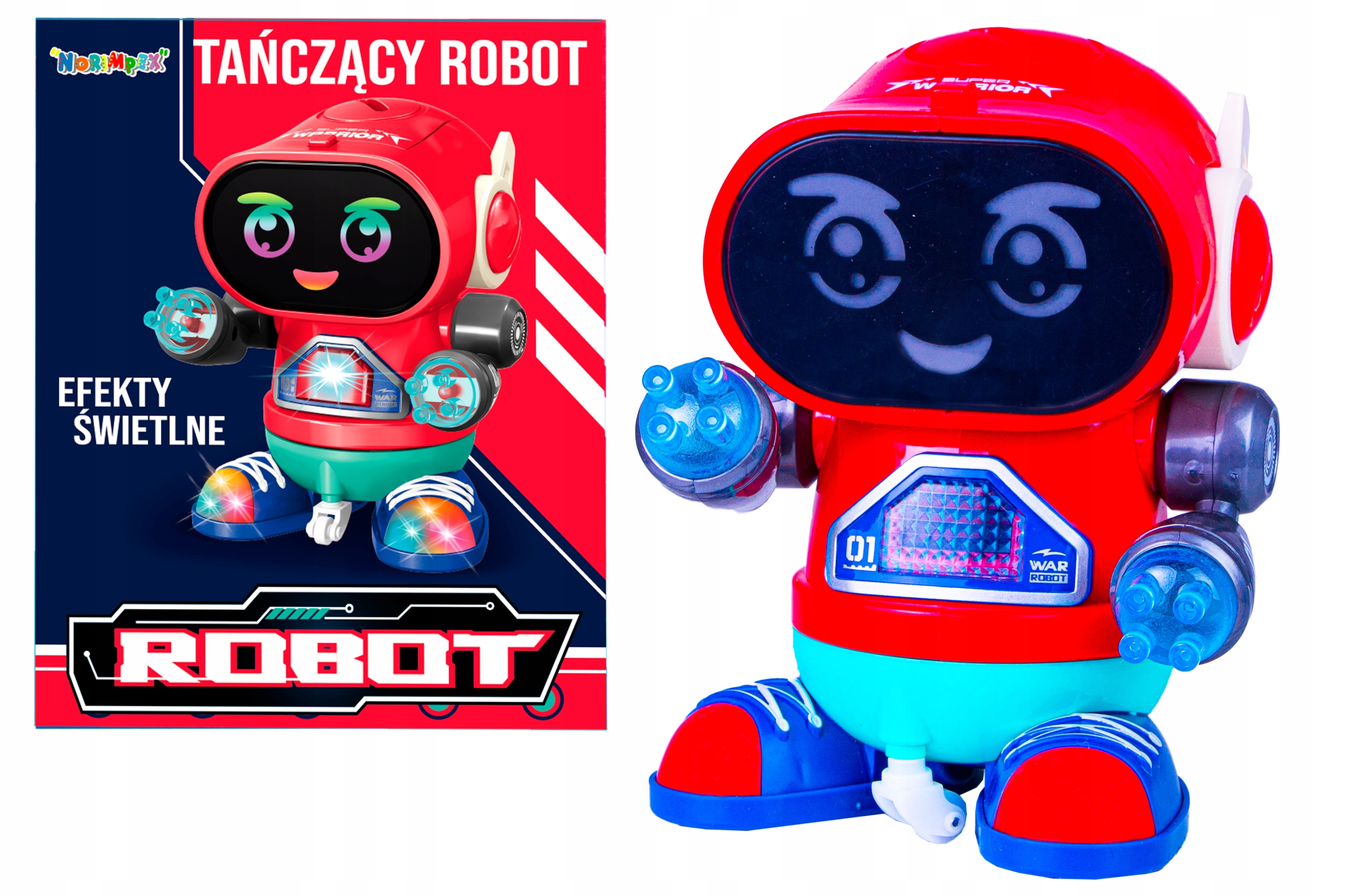 Tańczący Robot Wesoły Robot Dance Efekty Świetlne