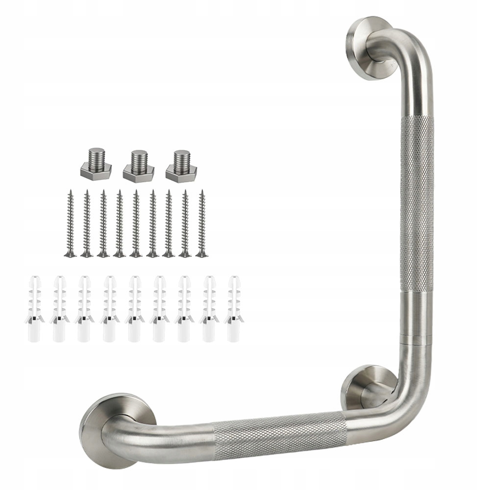 Uchwyt Prysznicowy Ryflowany Antypoślizgowy Dla Seniorów Poręcz Ścienna 304