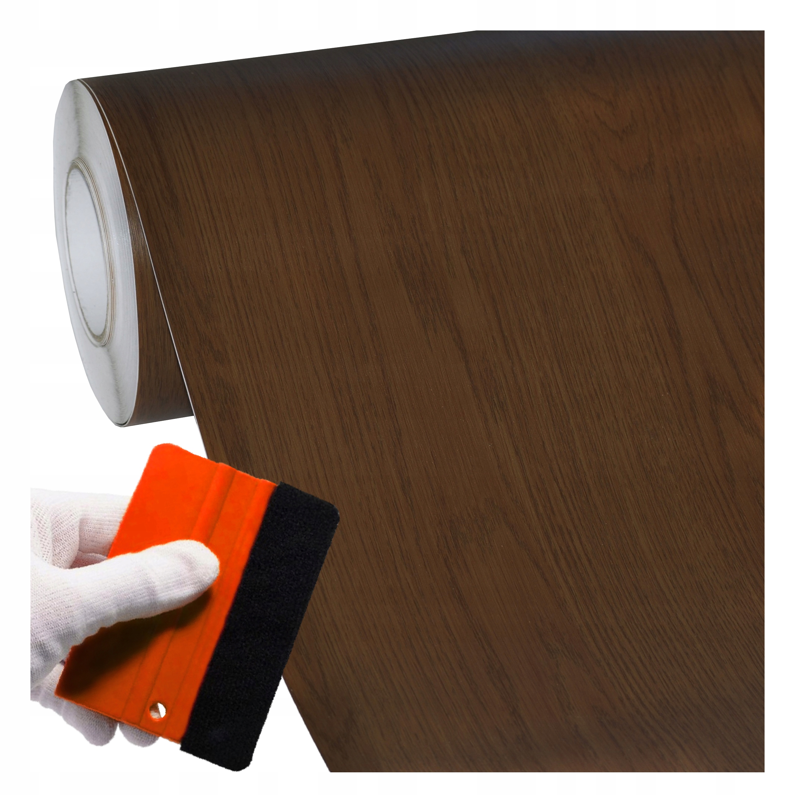 Nábytková dýha Samolepicí 60 x 400 cm Dveře Pracovní deska Silná struktura Dřevo