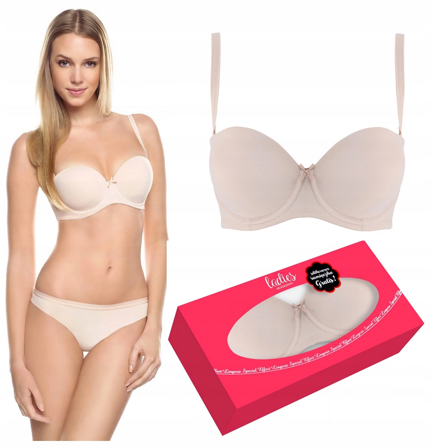 HENDERSON BIUSTONOSZ RAFF BARDOTKA BEŻOWY 70 C