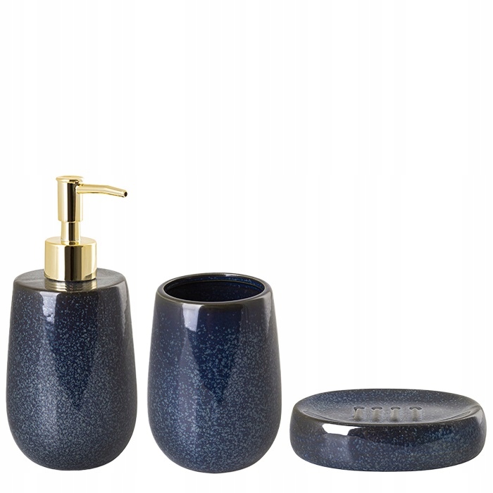 Sada do koupelny z keramiky kameniny, elegantní, granátová barva