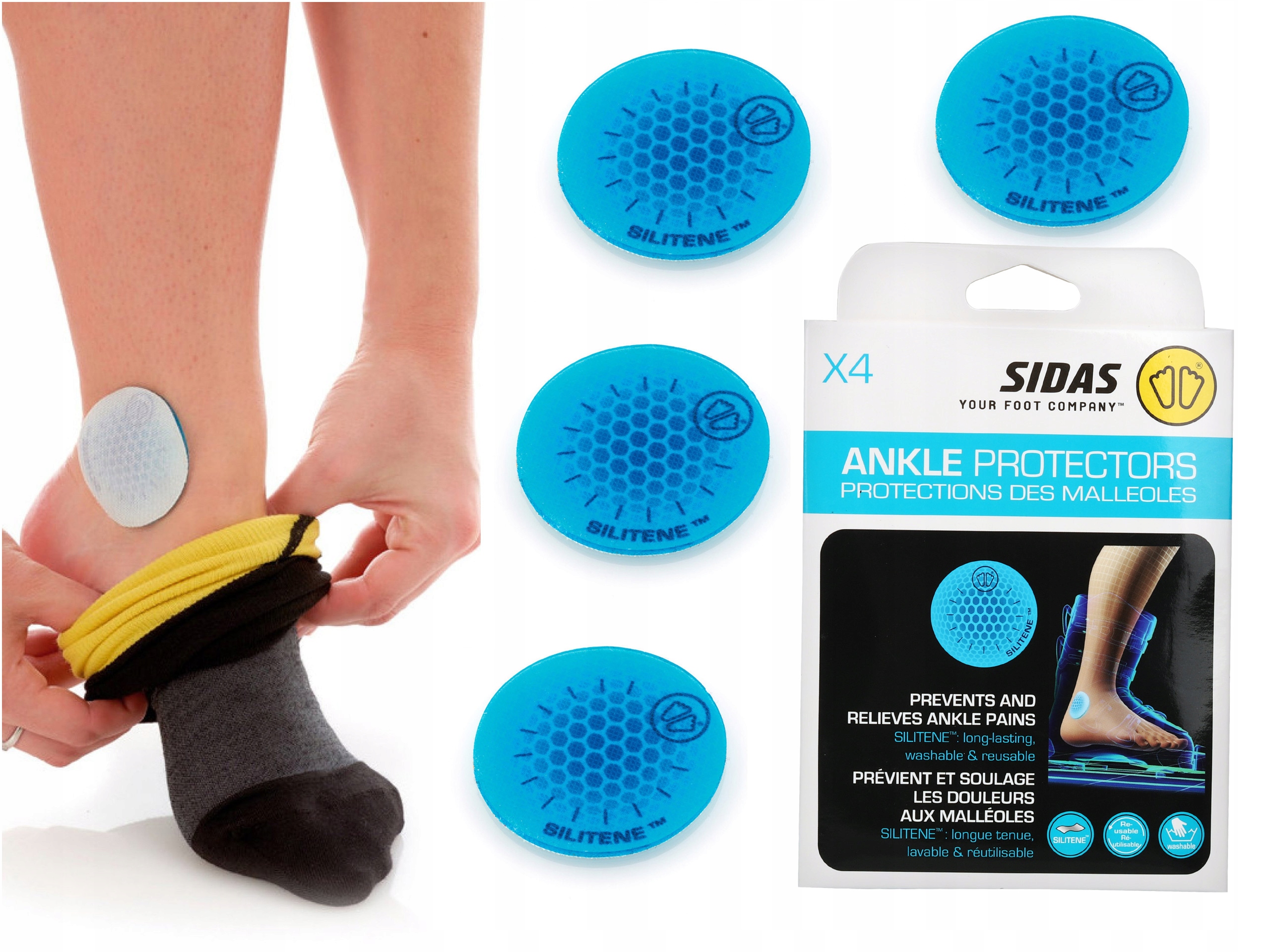 

Plastry żelowe ochronne na kostki Sidas Ankle 4szt