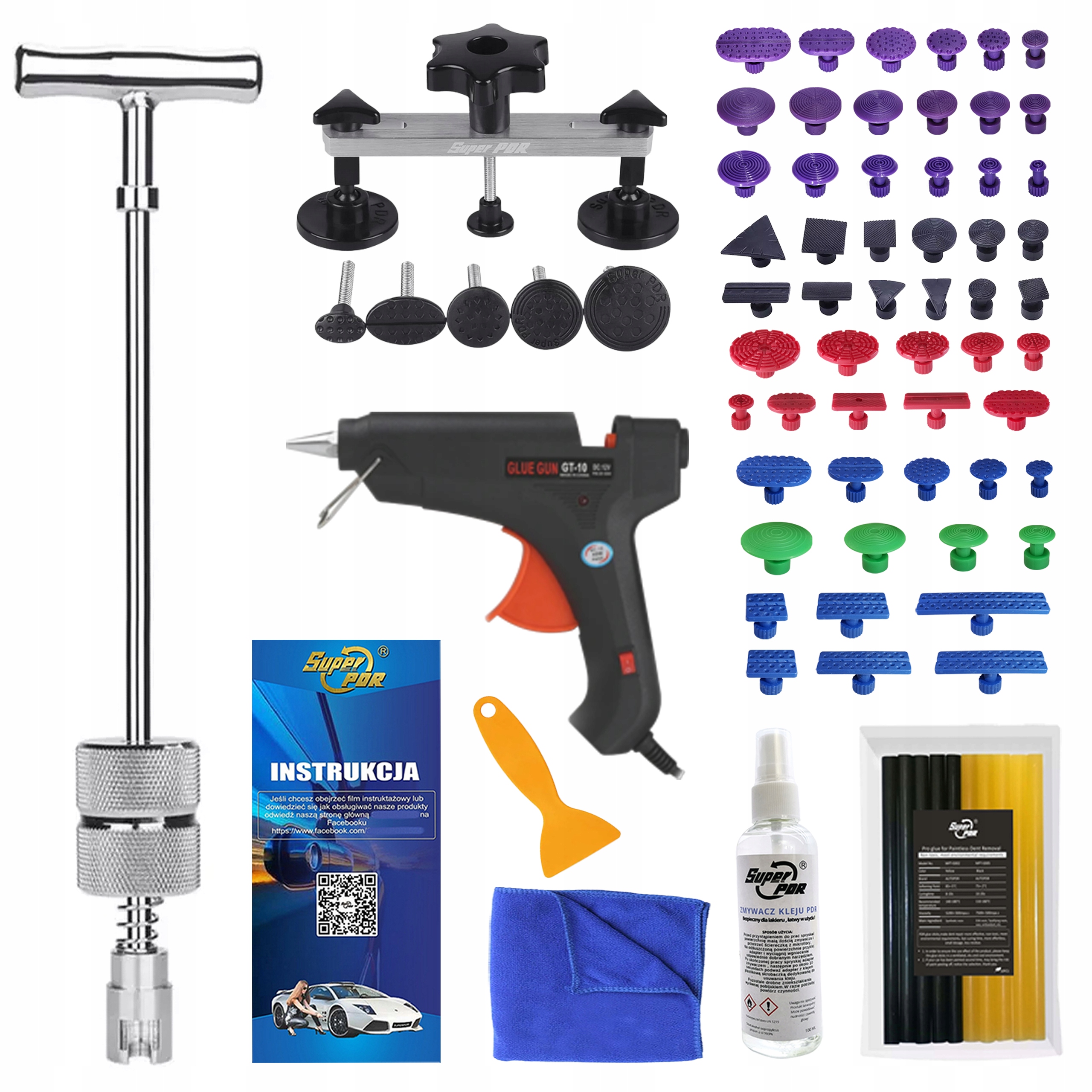 Vytahování promáčklin Sada Pdr Odstraňování promáčklin karoserie Kladivo Puller