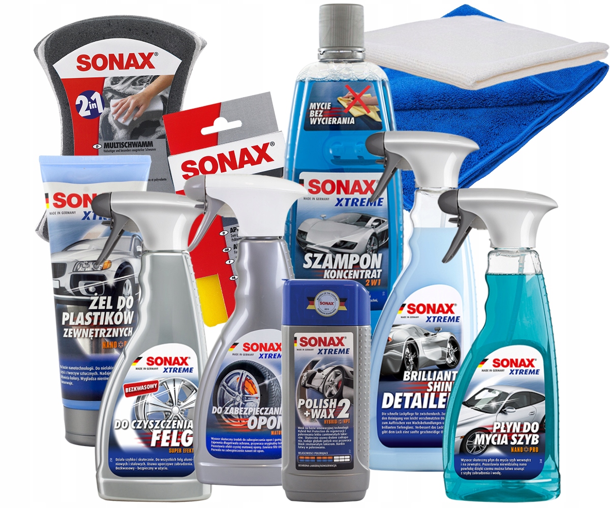 SONAX XTREME БОЛЬШОЙ НАБОР ДЛЯ НАРУЖНОГО МАТОВОГО ЛАКА