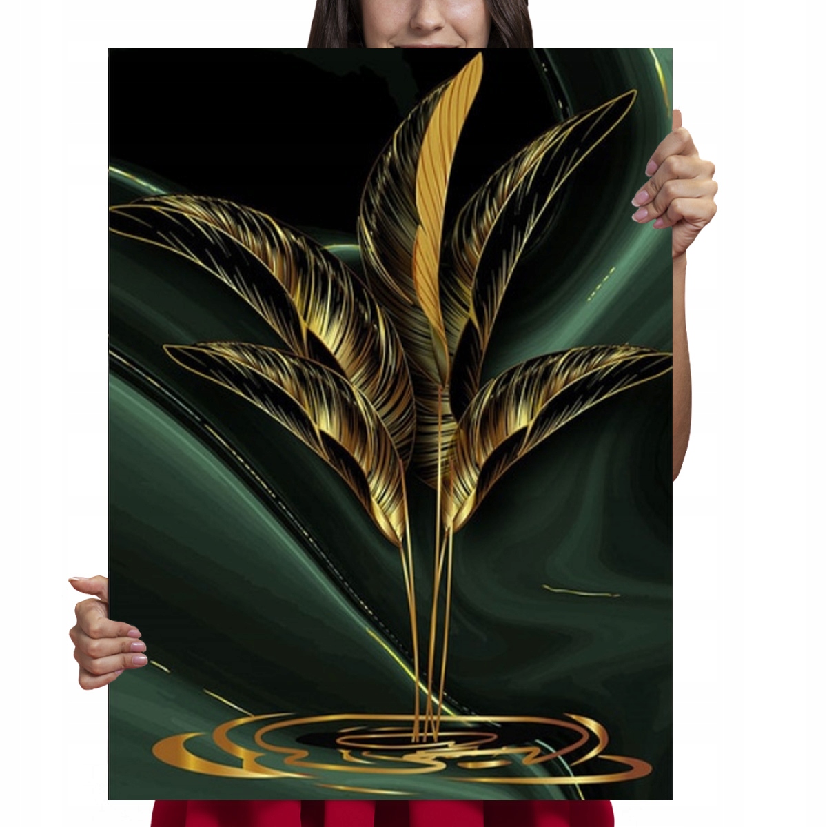 Haft Diamentowy Duży 60x80 Diamond Painting 5d Mozaika Diamentowa Liść XXXL