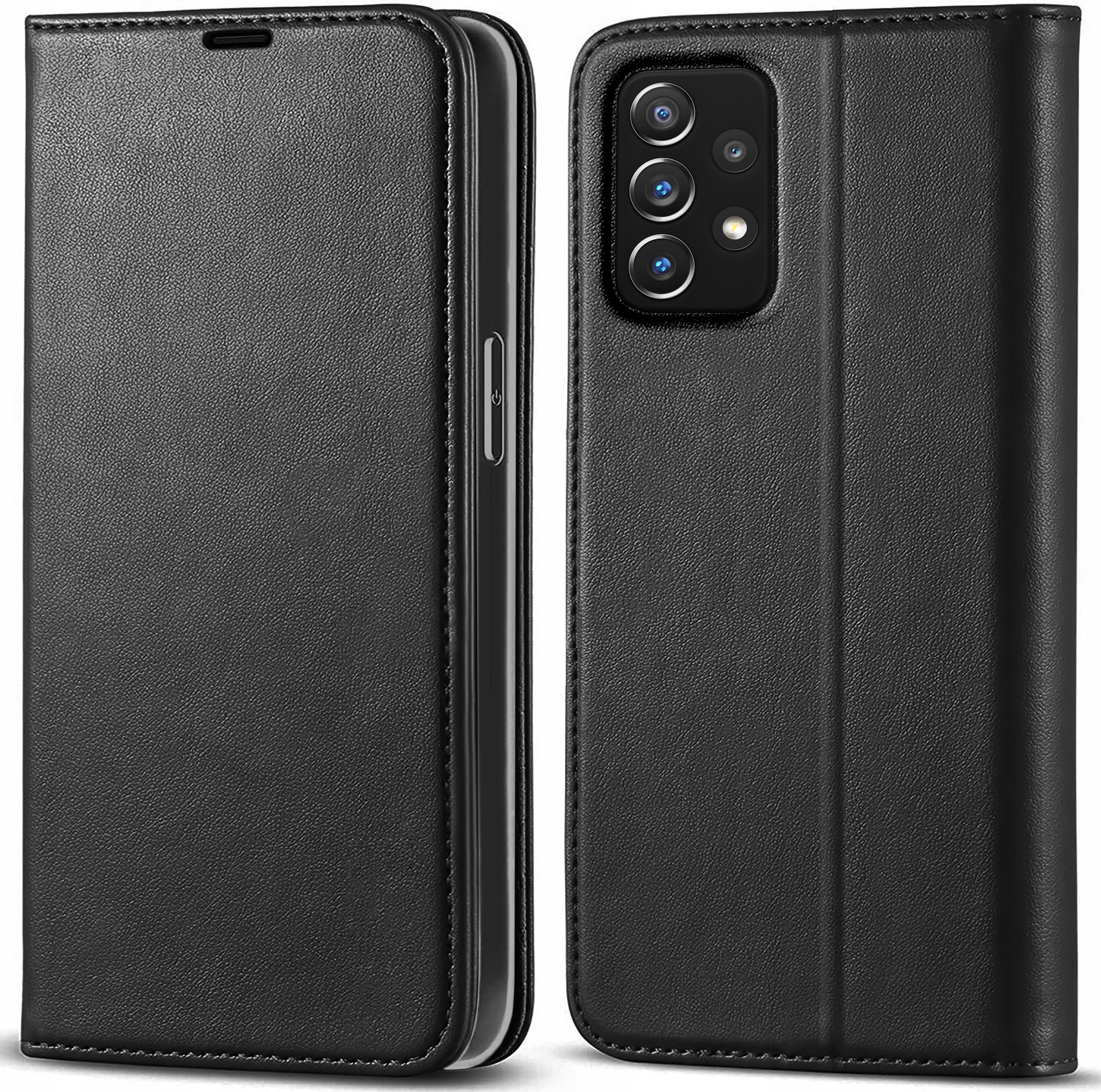 Etui SKÓRZANE MAGNES SZKŁO do SAMSUNG A52s 5G /A52