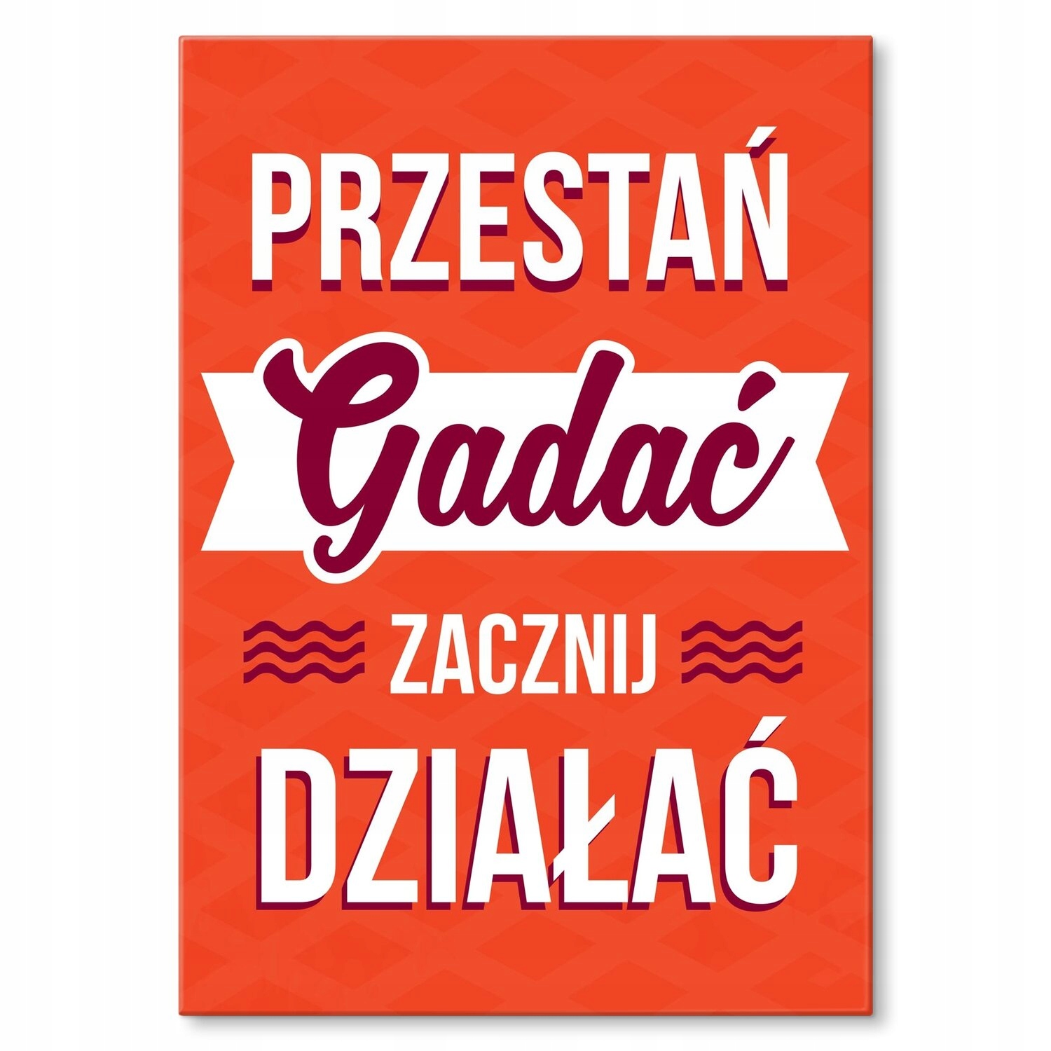 Kovový plakát Začněte pracovat Dárek 30 x 42 cm