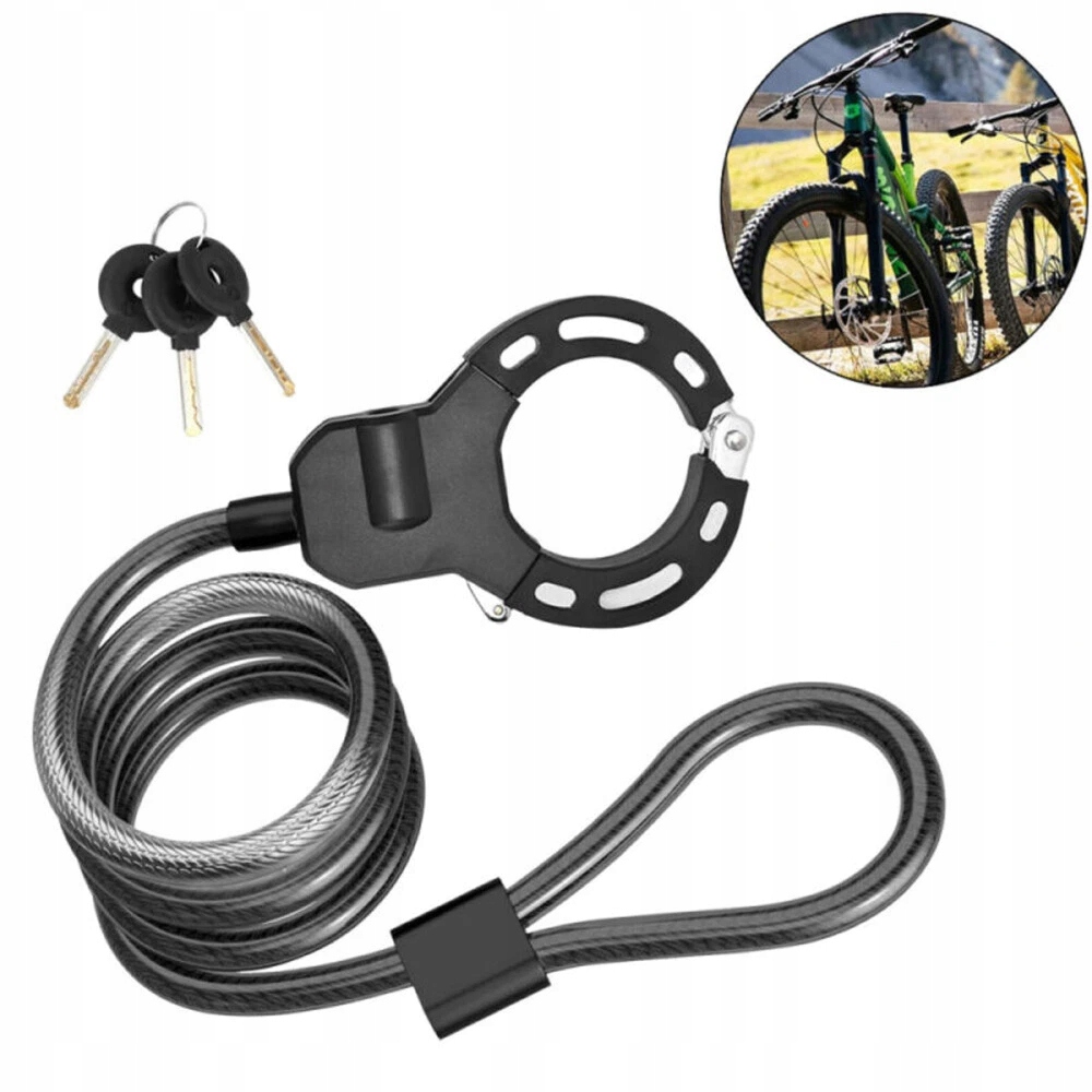 Zapięcie kajdankowe do hulajnogi elektrycznej Specjalny stalowy zamek 125cm