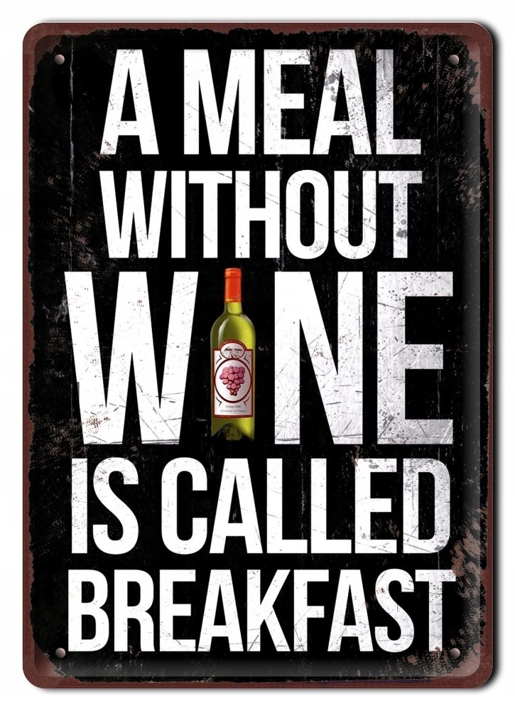 Wino Drink Plakat Metalowy Szyld Retro #07871