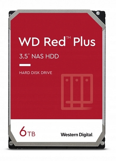 Dysk twardy Western Digital Red Plus WD60EFPX 6TB SATA 3,5"
