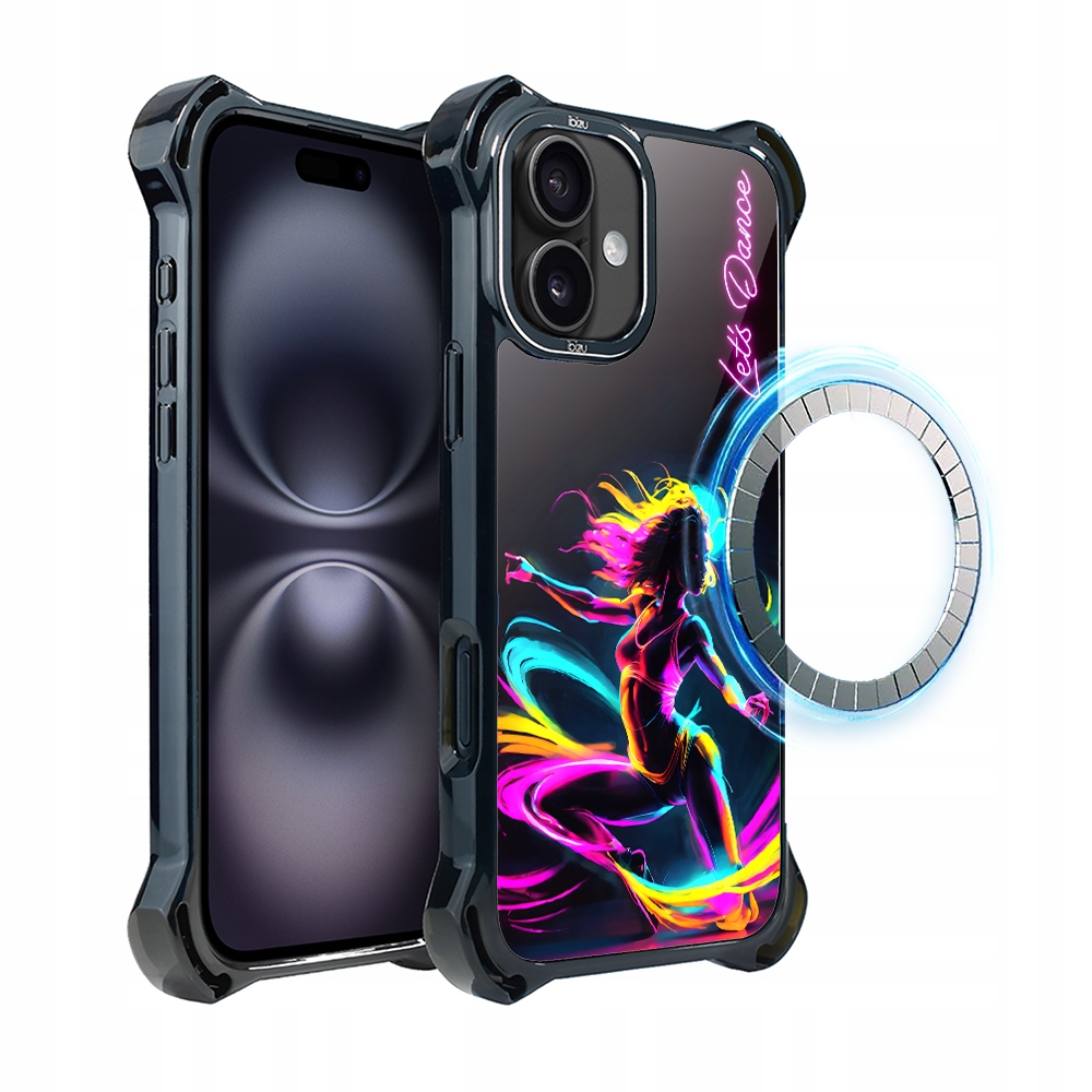 Pouzdro pro iPhone 16 Ibizu DropGuard Ultra s MagSafe, taneční rytmus