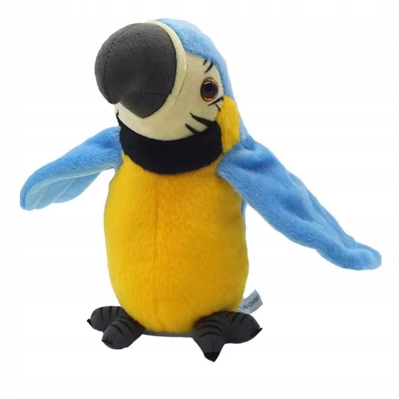 INTERAKTYWNA GADAJĄCA PAPUGA TAŃCZY PRZEDRZEŹNIACZ POWTARZA + BATERIE Wiek dziecka 3 lata +