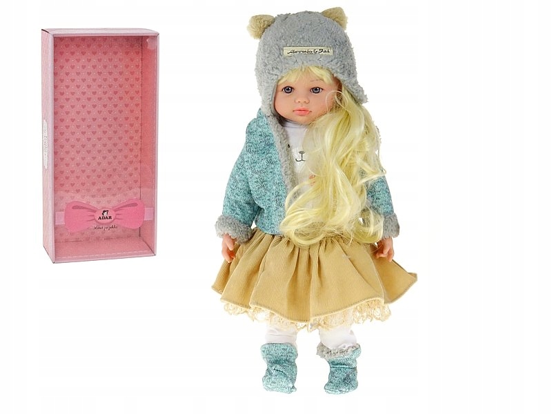 

Lalka Blondynka 45cm Długie Blond Włosy Mówi Śpiew