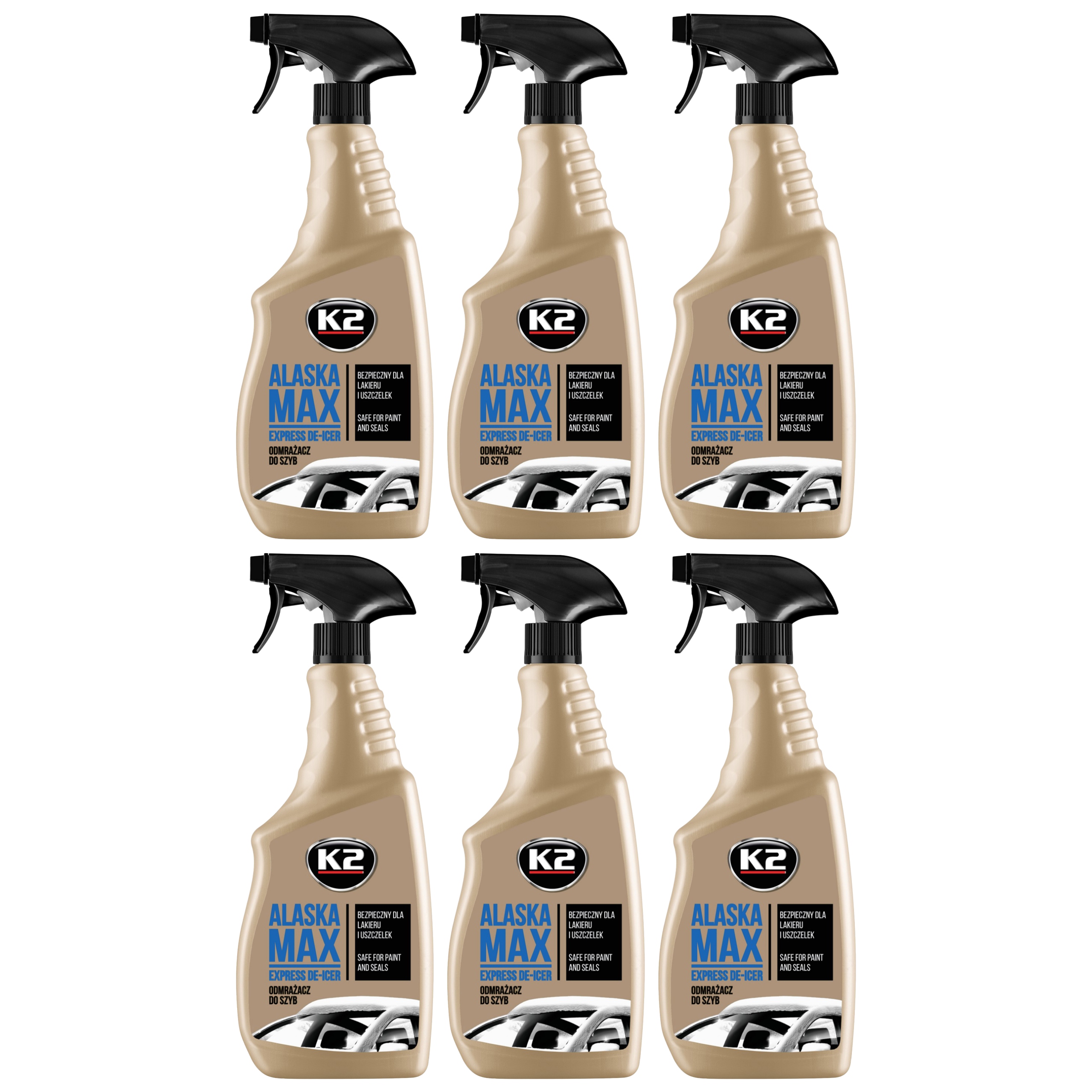 Zestaw zimowy do samochodu auta K2 Alaska Max 700ml x6