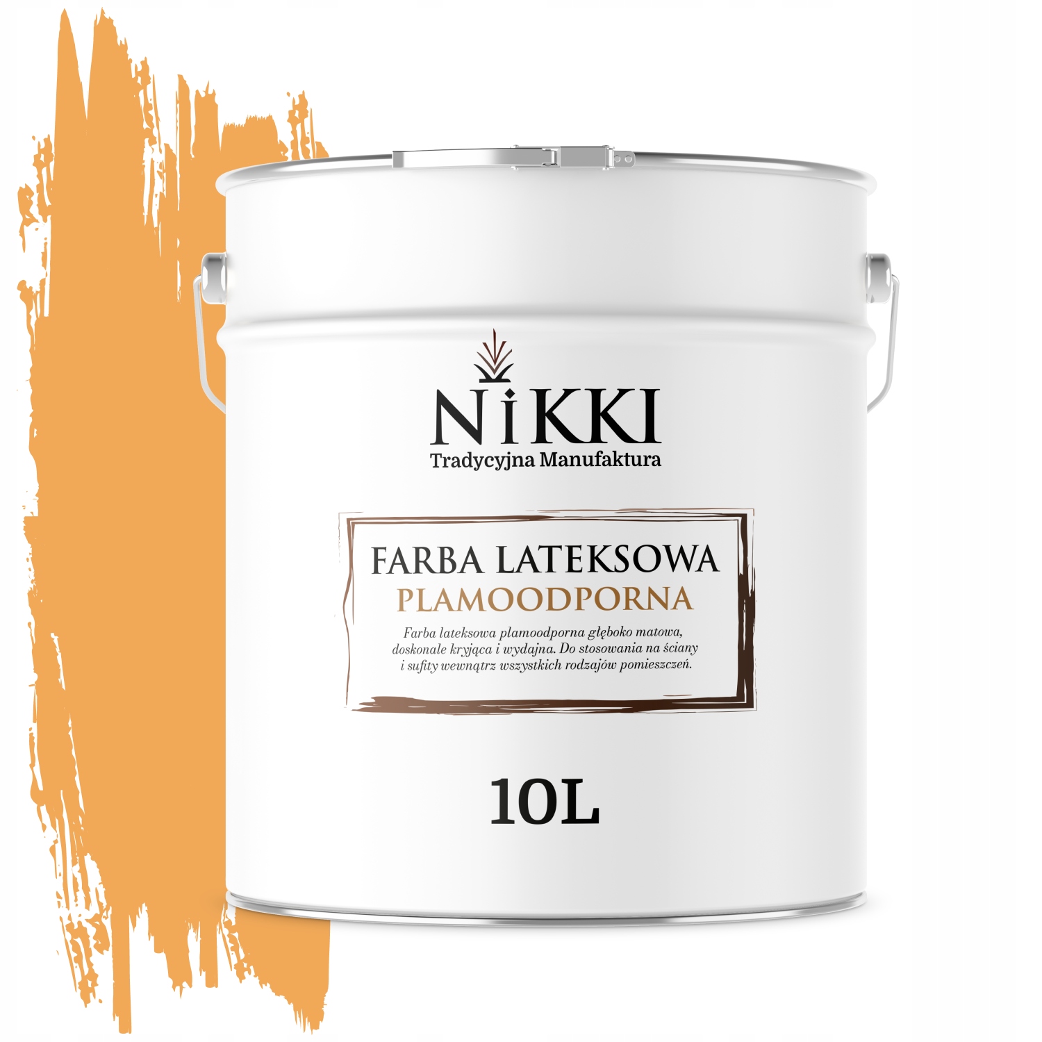 Latexová Farba Odolná Voči Škvrnám Tekvicová Farba H6345 10L Hlboká Matná Na Steny