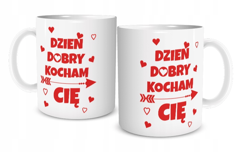 

Kubek Na Walentynki Dzień Dobry Kocham Cię