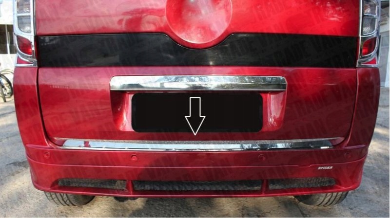 Peugeot BIPPER TEPEE LISTWA CHROM Chromowana Klapa Kolor srebrny