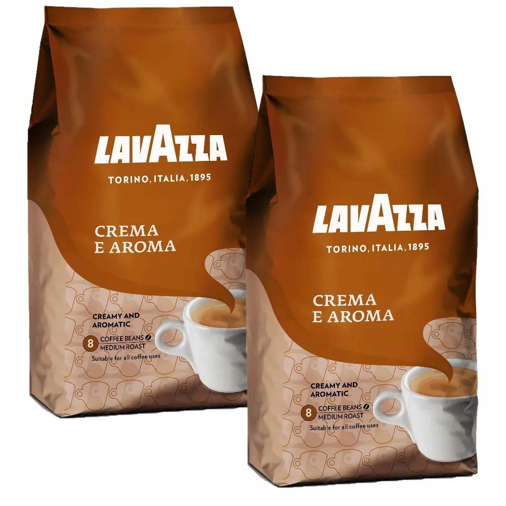 Lavazza Crema E Aroma Kawa ziarnista mieszana 2 x 1 kg zestaw 2 kg