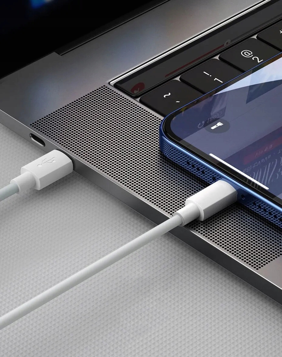 Kabel Usb typ C Apple Lightning 1 m biały