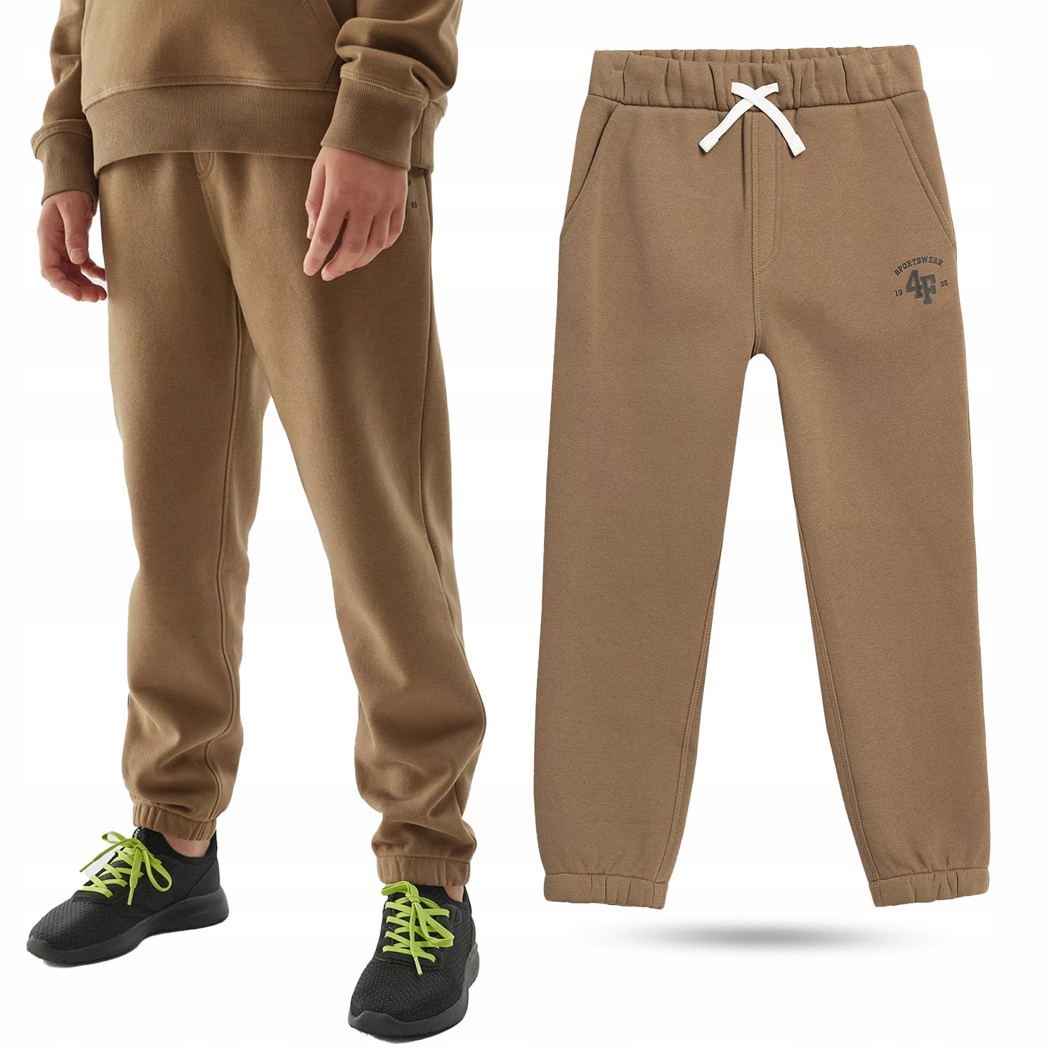 SPODNIE DRESOWE CHŁOPIĘCE 4F JUNIOR DZIECIĘCE BAWEŁNA AW23M419 Marka 4F