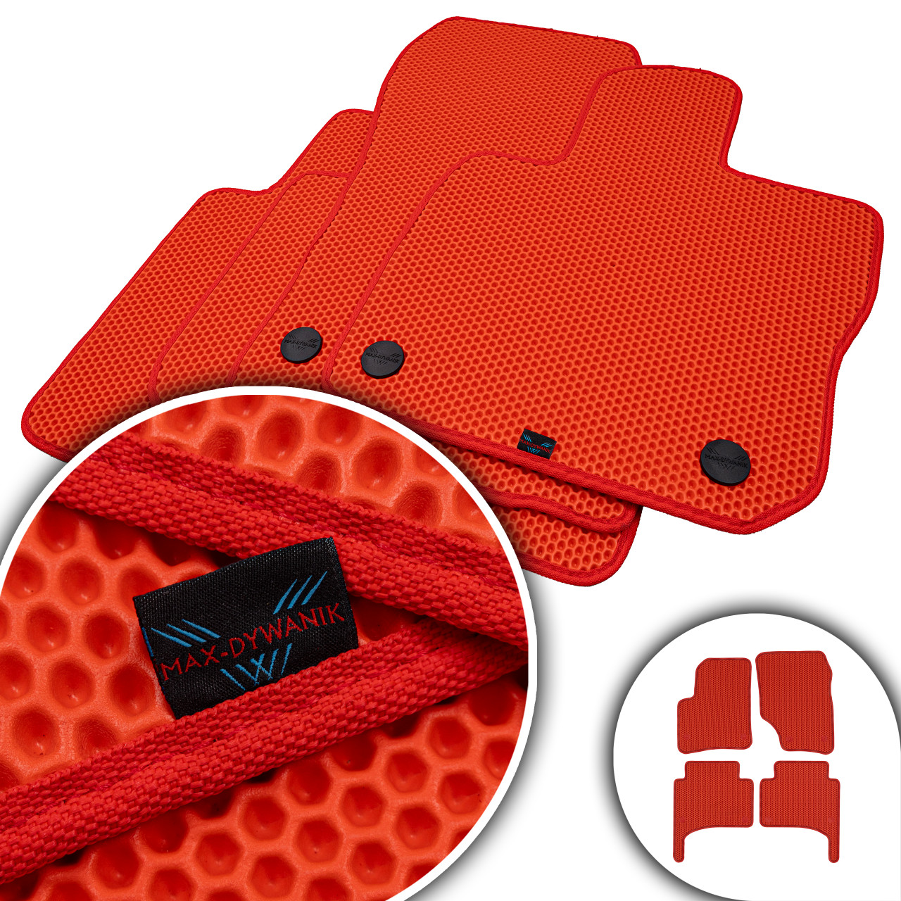 Vw Touareg I 2002-2010 Koberce Eva Eternity Červené Honey