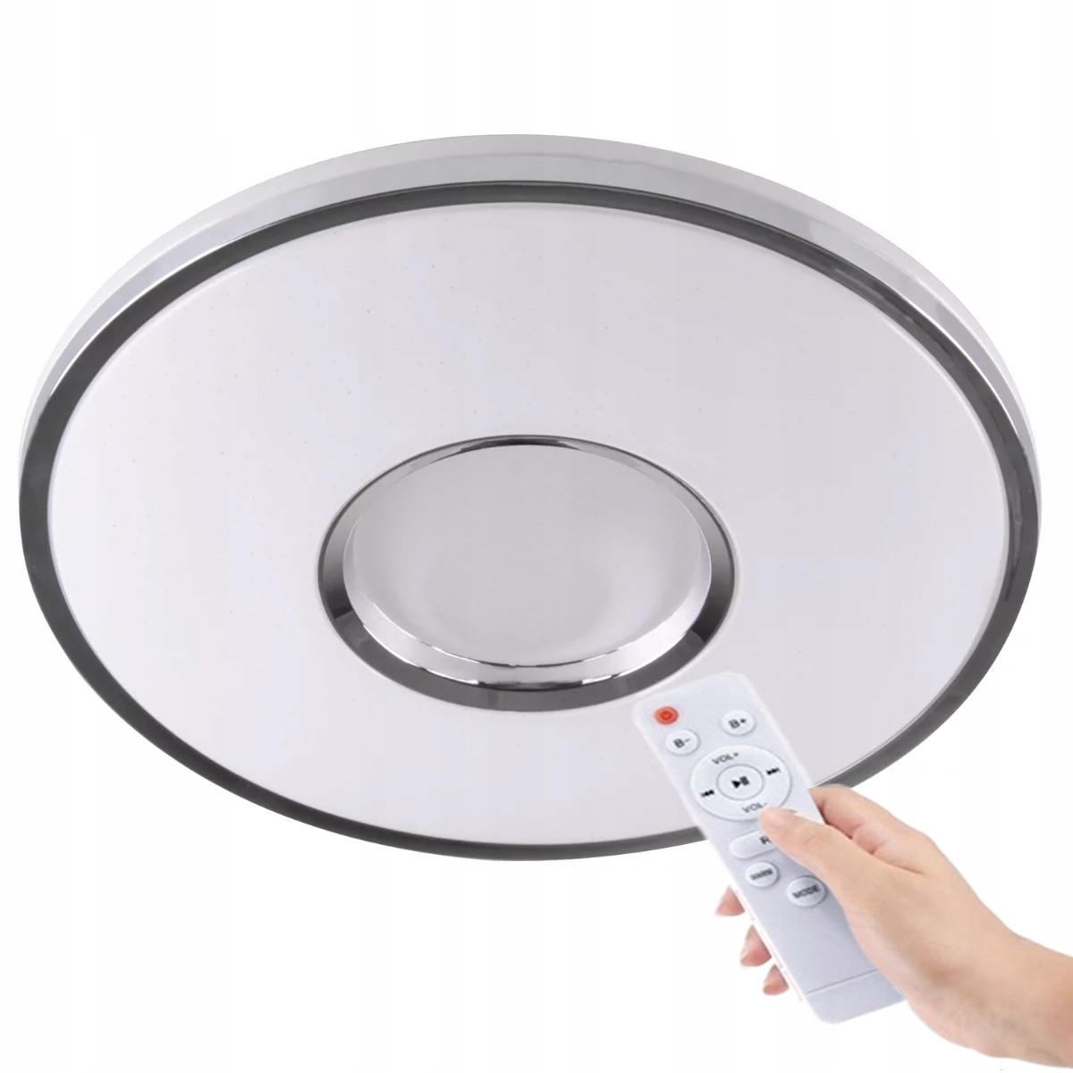 Plafon Łazienkowy Sufitowy 48W Led Efekt Gwiazd Cct Pilot IP44 Dekoracja