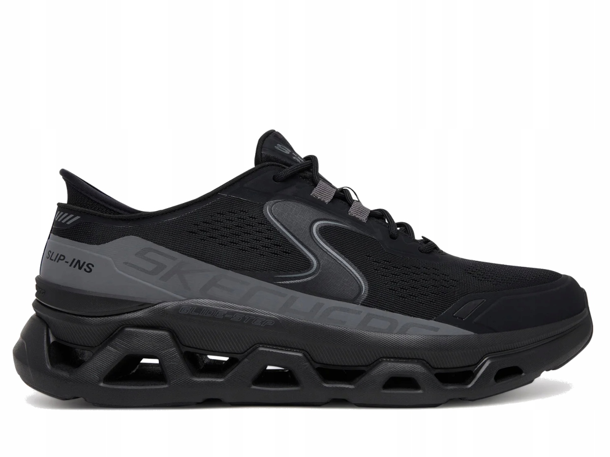 Pánské boty Skechers Glide-Step 232921-BBK černé sportovní pohodlné 47,5