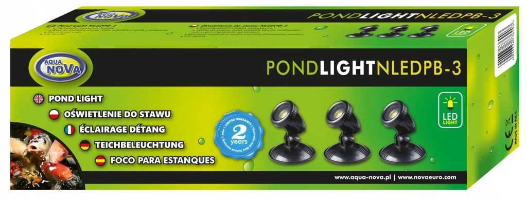 Aqua Nova LAMPY LED 3szt NLED-PB3 DO OCZKA WODNEGO