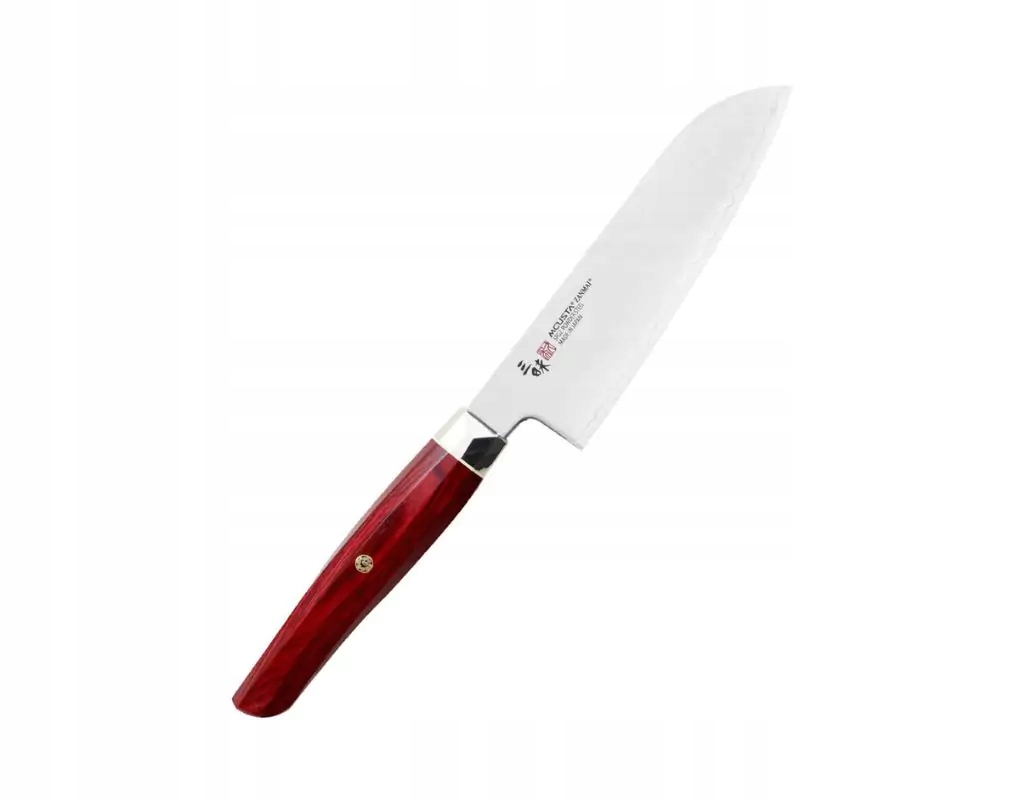 Nóż Santoku 15 cm Mcusta Zanmai Red Revolution SPG2