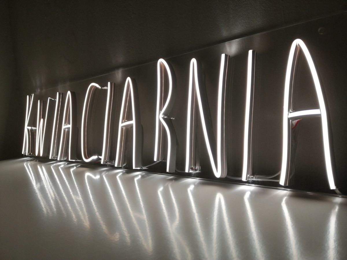 Neon Kwiaciarnia LED Reklama Marka inny
