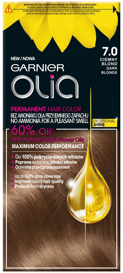 

Garnier Olia Farba do włosów 7.0 Ciemny Blond