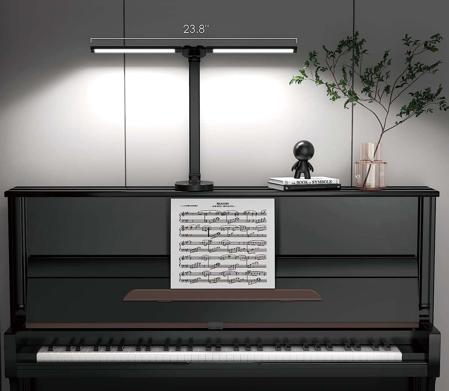 Lampa biurkowa LED podwójna MOCNA + ładowarka, nocne podświetlenie boczne Zasilanie sieciowe