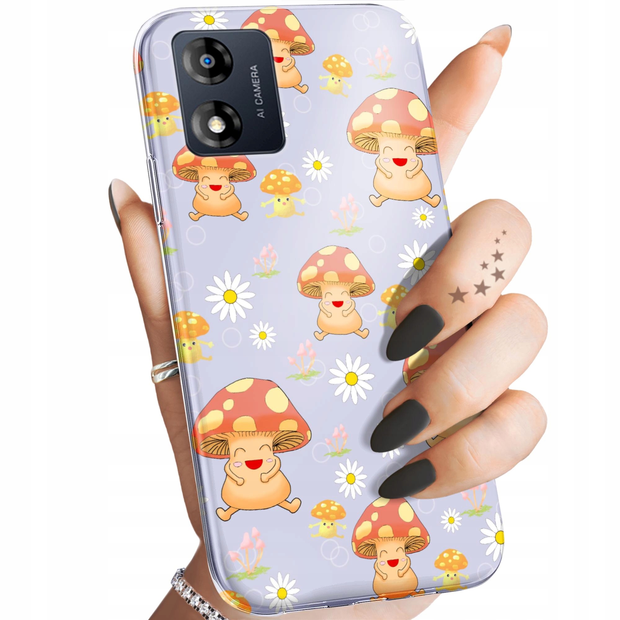 Etui Do Motorola Moto E13 Grzyby Grzybki Obudowa Pokrowiec Case