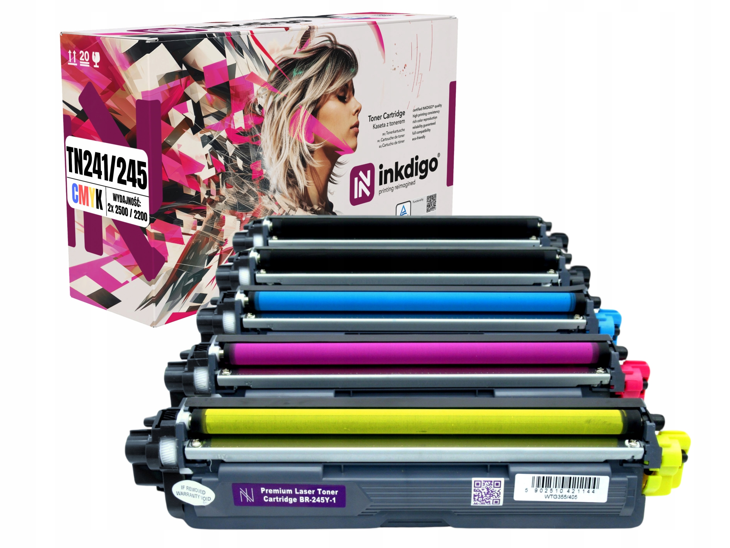 Sada 5 náhradních tonerů Brother TN-241 TN-245