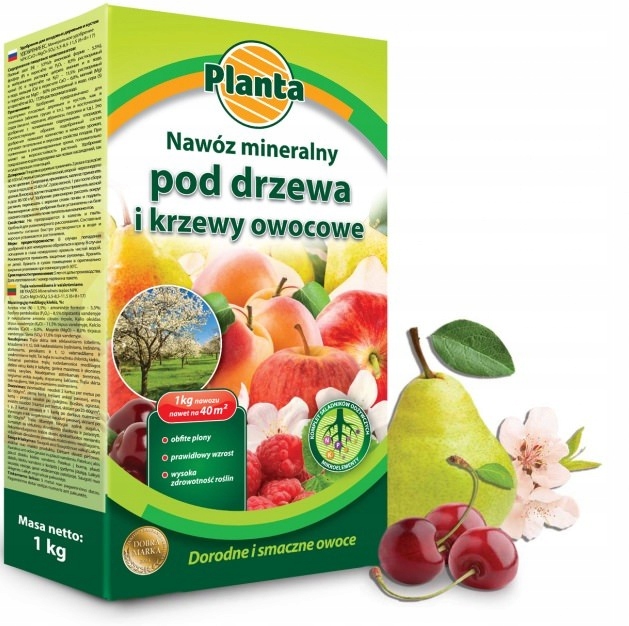 

Nawóz do drzew i krzewów owocowych 1 kg Planta