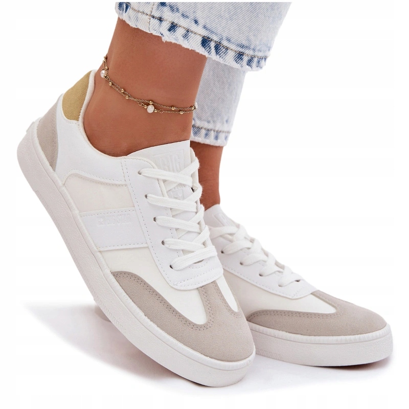 Dámské Nízké Tenisky Big Star Lehké Pohodlné TT274767 Bílé 40