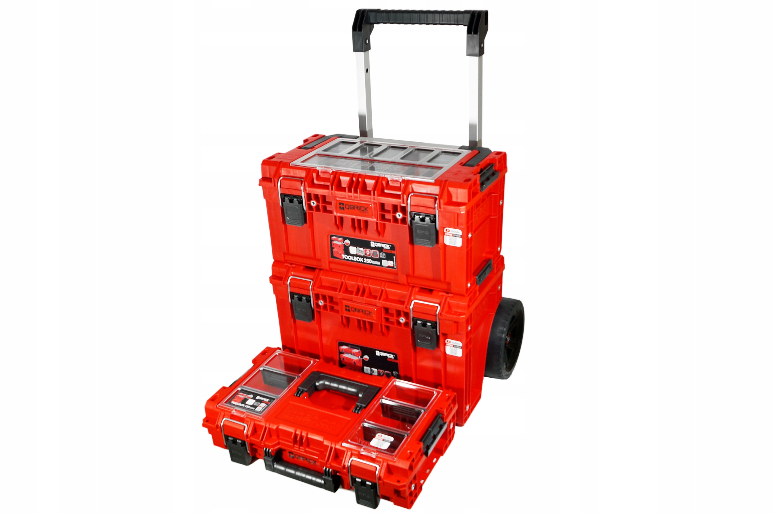 Tool box on wheels Qbrick Kind wheelie box