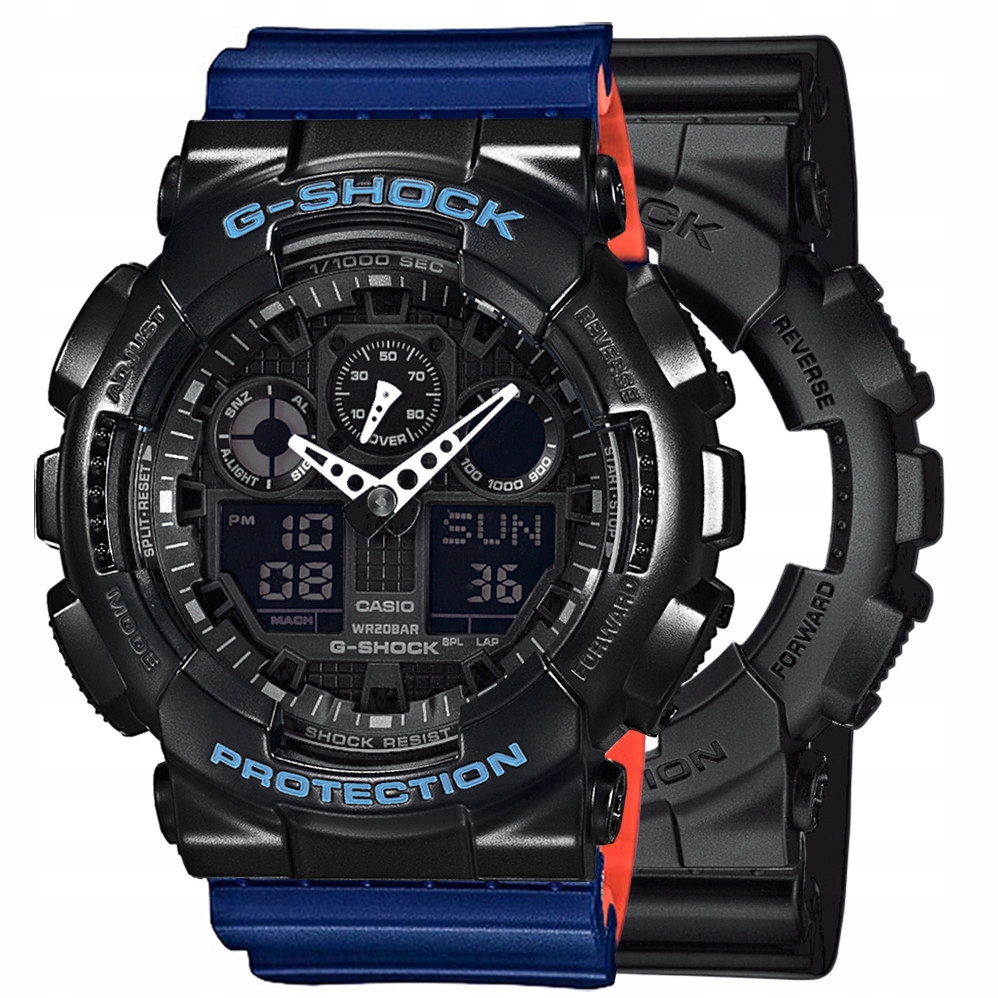 Hodinky Casio G-Shock Set GA-100-1A1ER Bezel 10514393 Řemínek 10527467