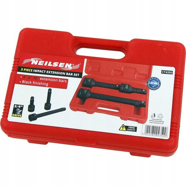 ZESTAW PRZEDLUZEK UDAROWYCH 3 4 100 150 250 mm Producent code CT4350