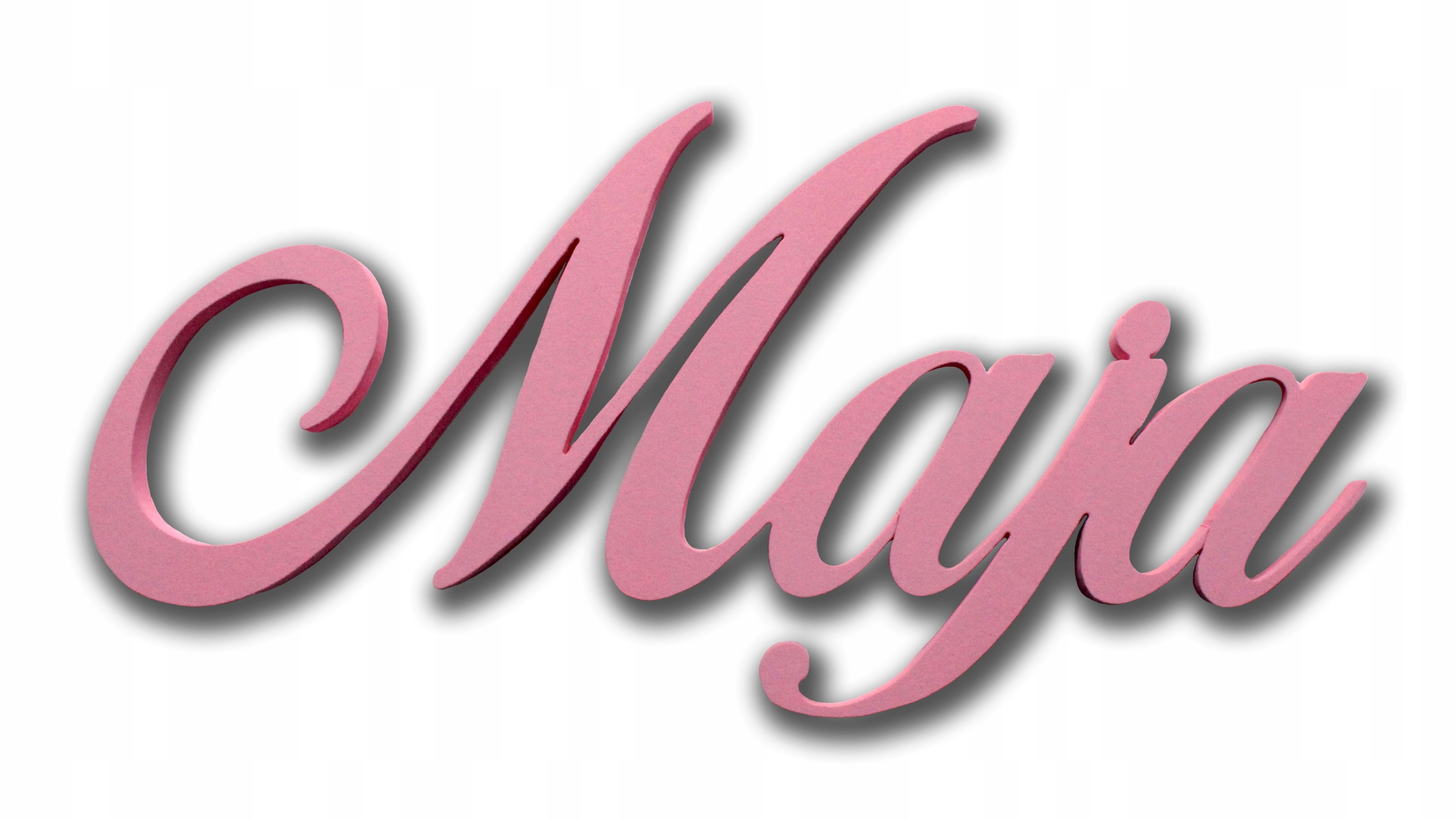 LITERKI NAKLEJKI DOWOLNE IMIĘ 4 LITEROWE PISANE NA ŚCIANĘ NA PREZENT