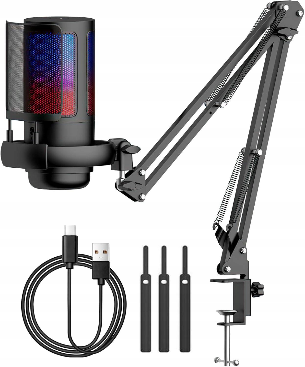 Usb Herní Mikrofon Pro Pop-filter Počítače, Ztlumení Funkce