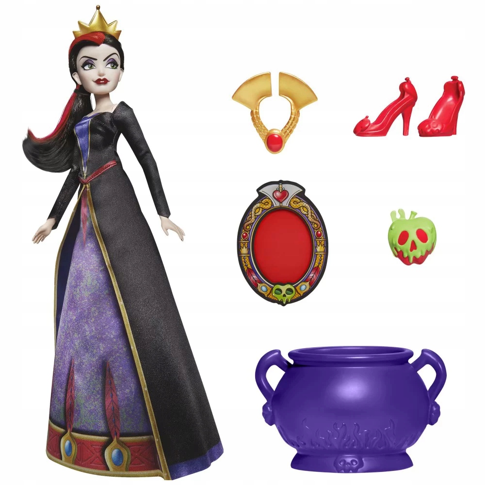 LALKA MODOWA EVIL QUEEN ZŁA KRÓLOWA HASBRO DISNEY VILLAINS + DODATKI Marka Hasbro