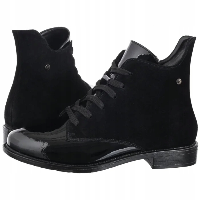 Dámské kožené Kotníkové Boty Filippo černé DBT6335/24 Black