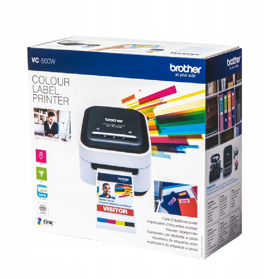 Tlačiareň Brother VC-500W 50 mm Usb, Wi-Fi, Mobile
