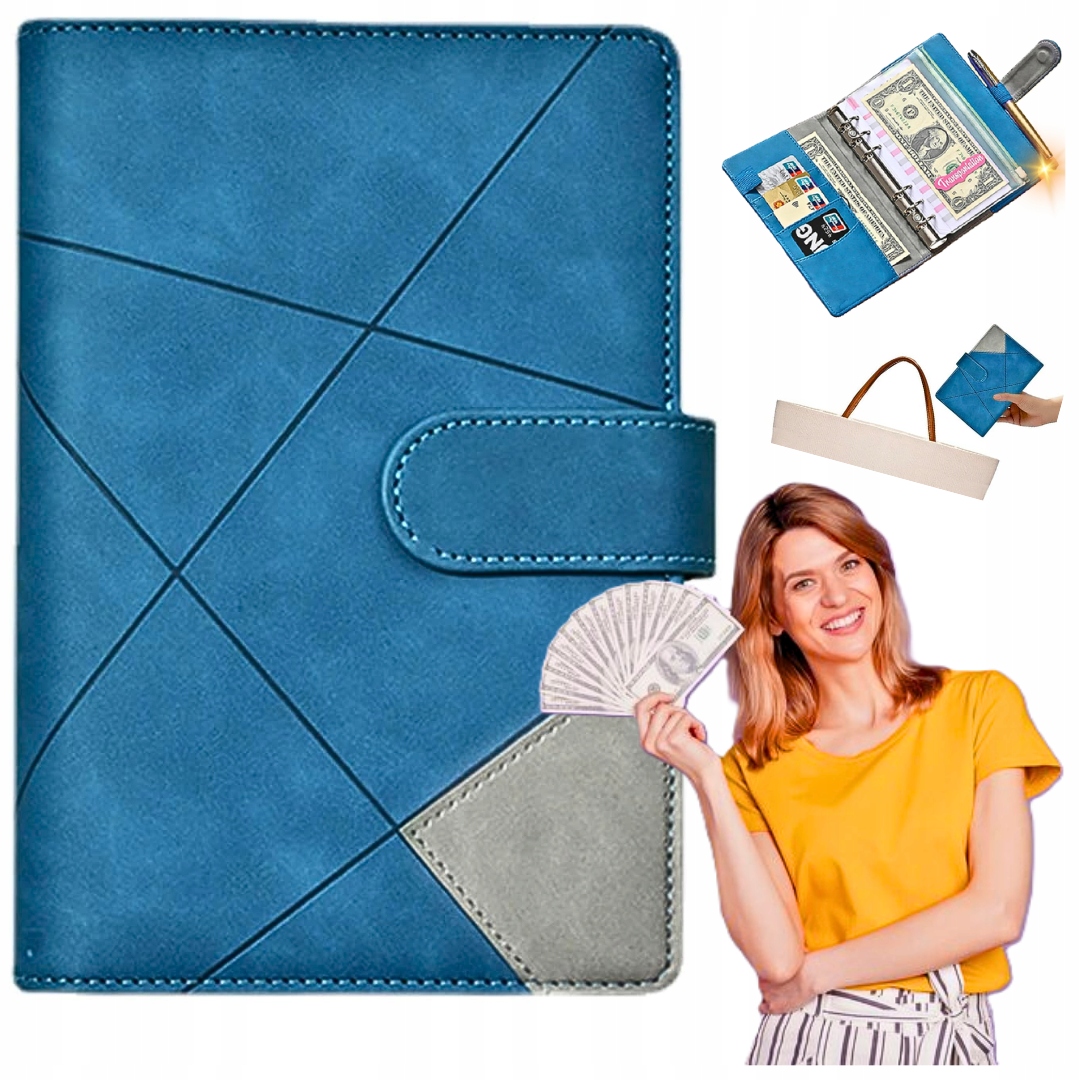 PLANER BUDŻETOWY OSZCZĘDNOŚCIOWY NA PIENIĄDZE KARTY SEGREGATOR ORGANIZER