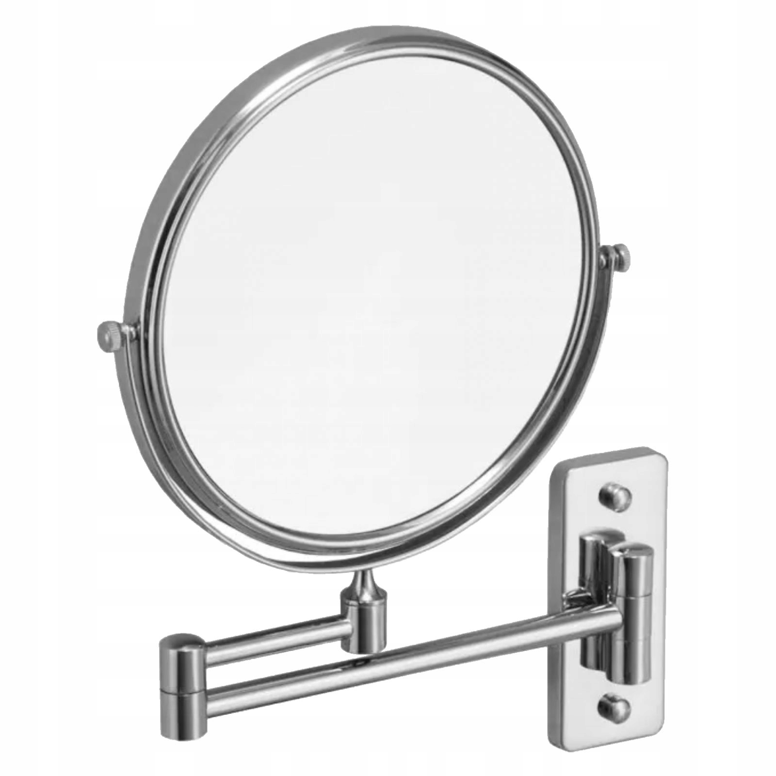 Kosmetické zrcátko 3x kulaté, výklopné, dvojité, pohyblivé, chrom 22.01230