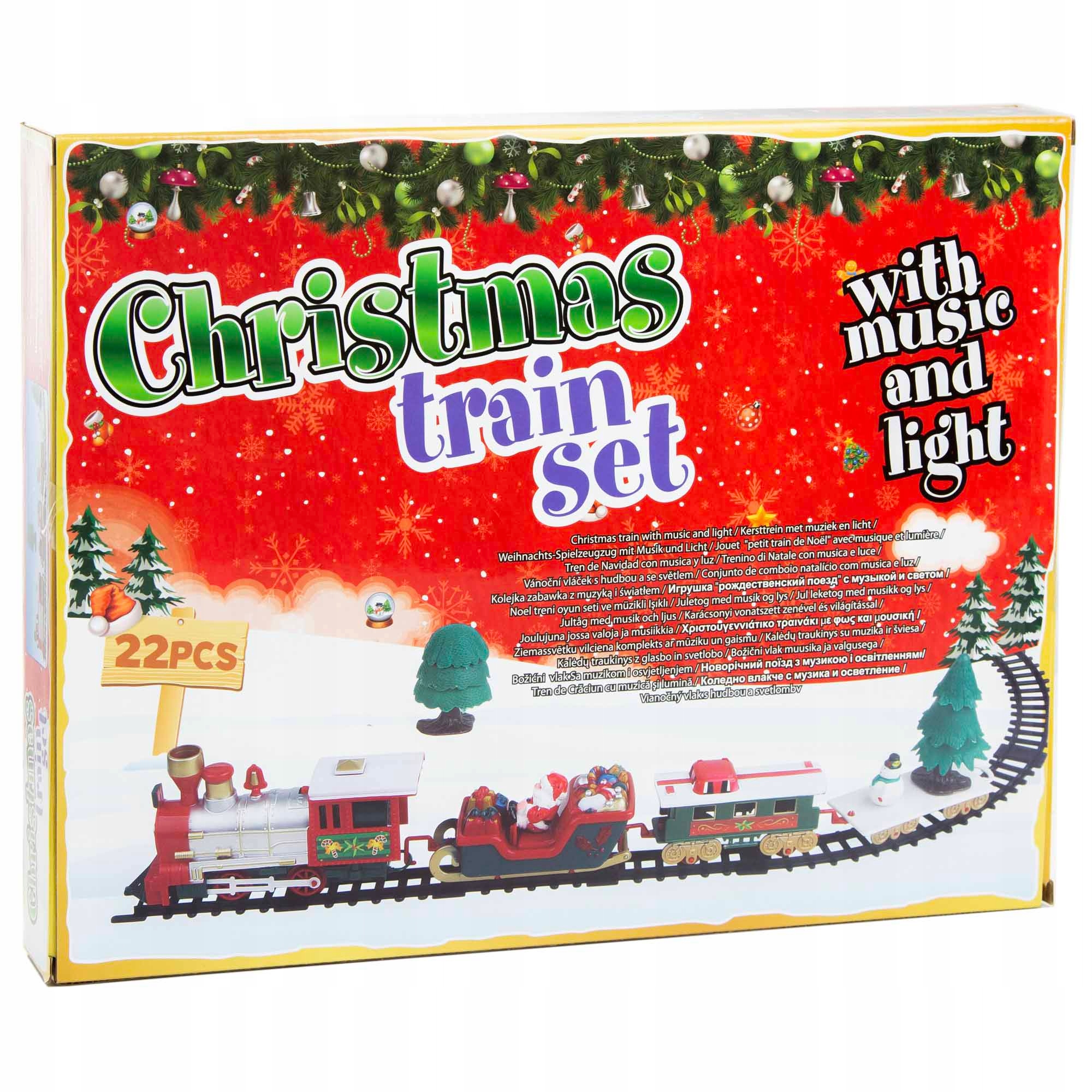 KOLEJKA ELEKTRYCZNA ŚWIĄTECZNA ZABAWKA POCIĄG Certyfikaty, opinie, atesty CE EN 71