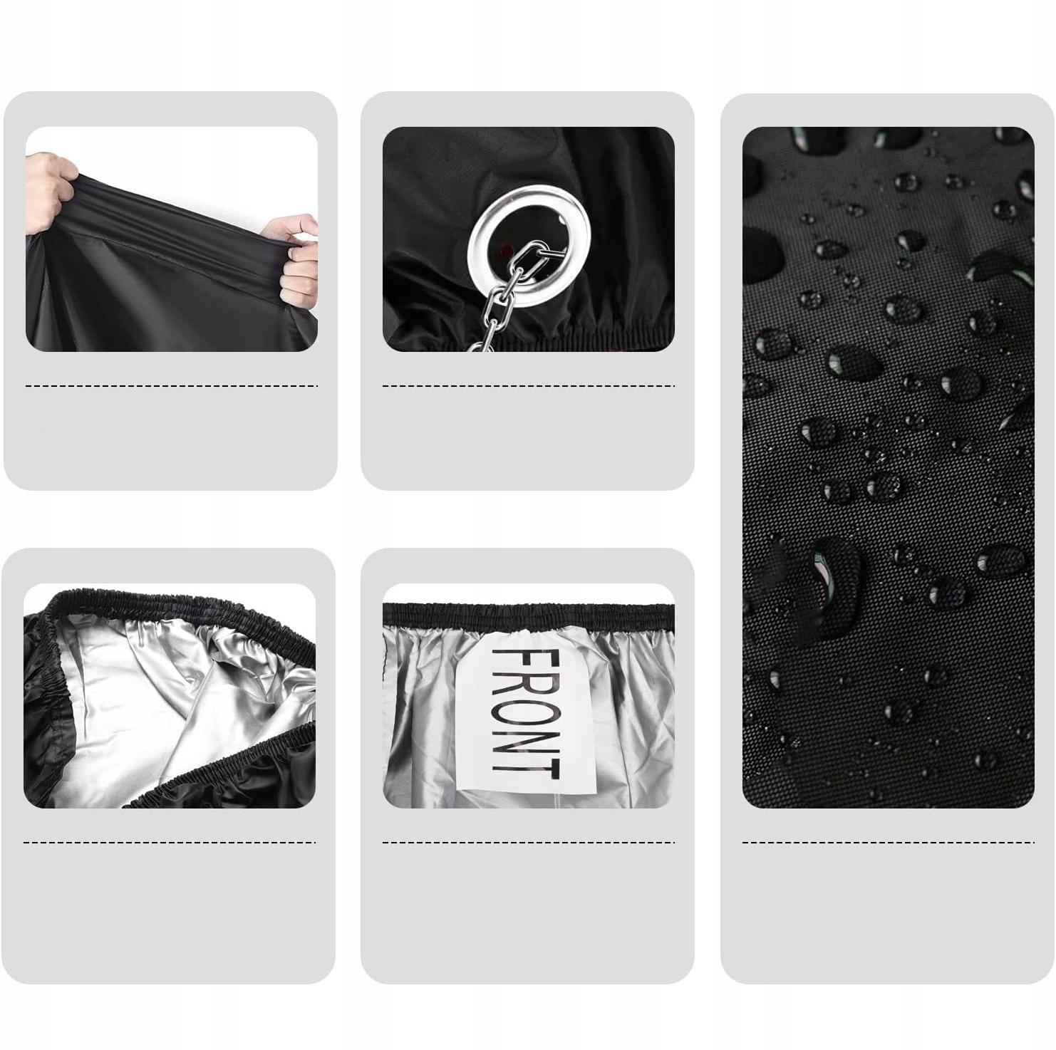 POKROWIEC NA ROWER ZEWNĘTRZNY NA 2-3 ROWERY, WODOODPORNY, PYŁOSZCZELNY Wysokość 115 cm