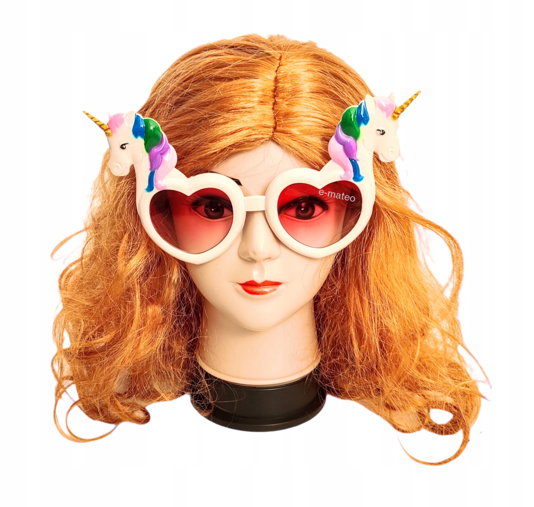 Śmieszne OKULARY NA IMPREZĘ DO Foto Budki urodziny SERCA Jednorożec EAN (GTIN) 8435127421421