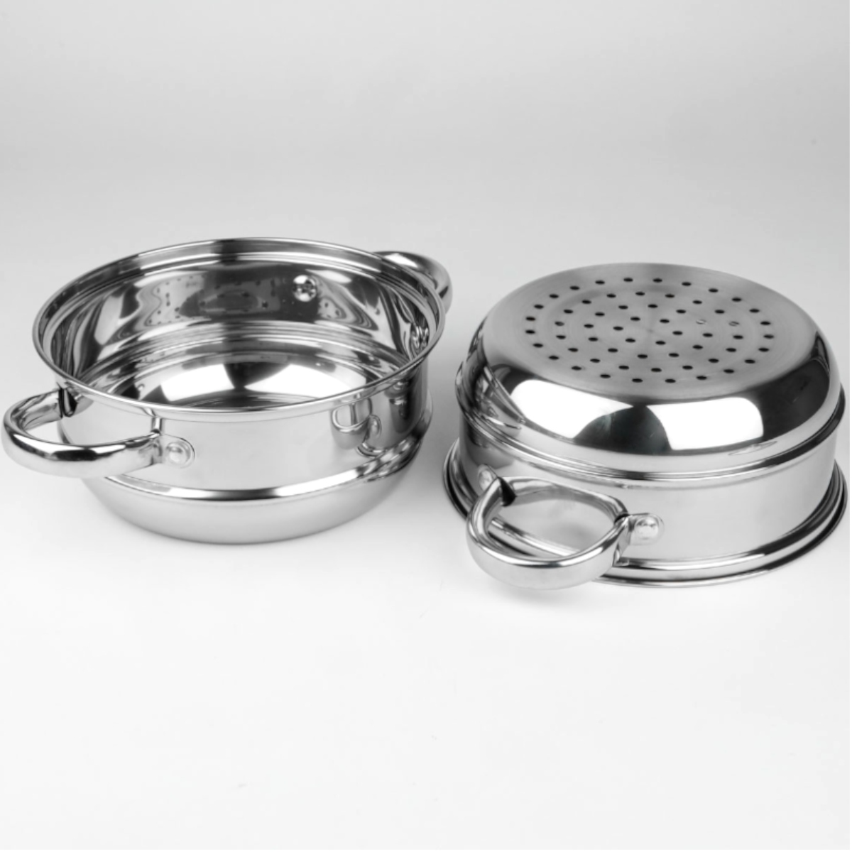 GARNEK 2,4L do GOTOWANIA na PARZE PAROWAR POKRYWKA Kolor srebrny